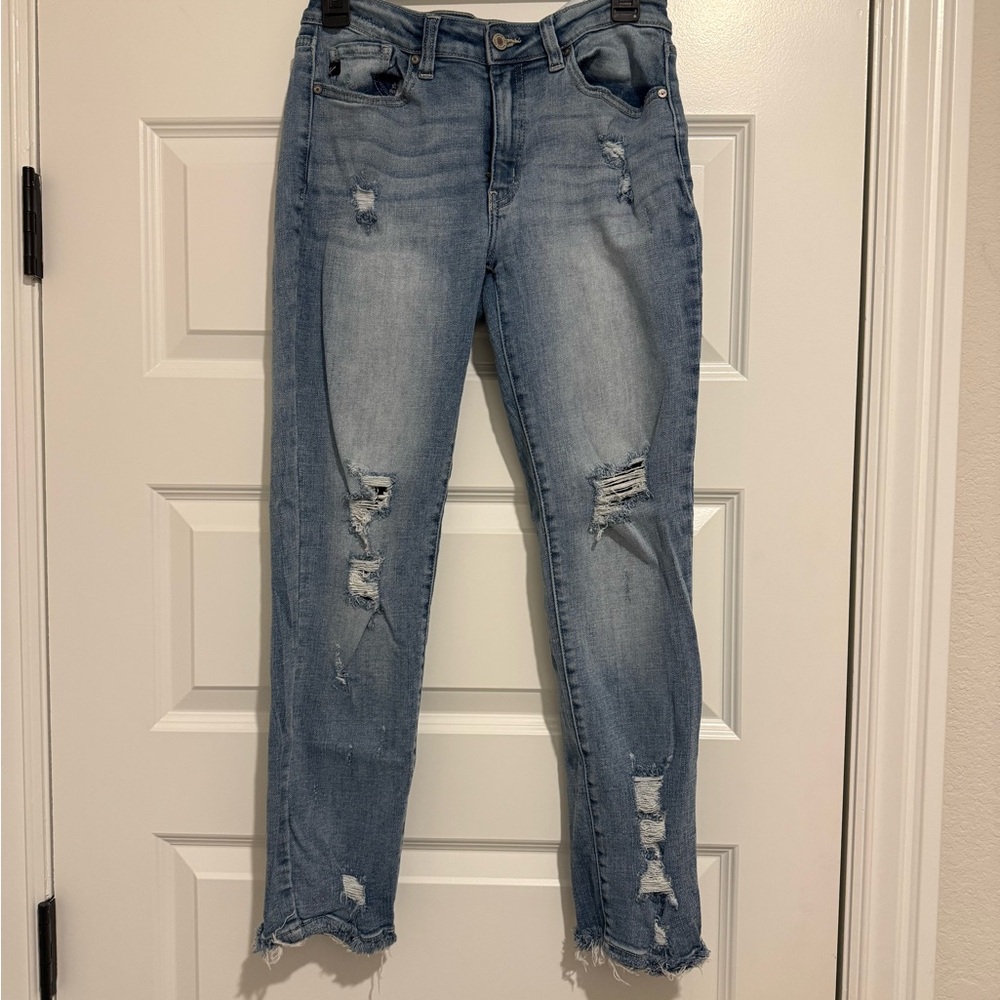KanCan Light Blue Distressed Skinny Jeans